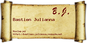 Bastien Julianna névjegykártya